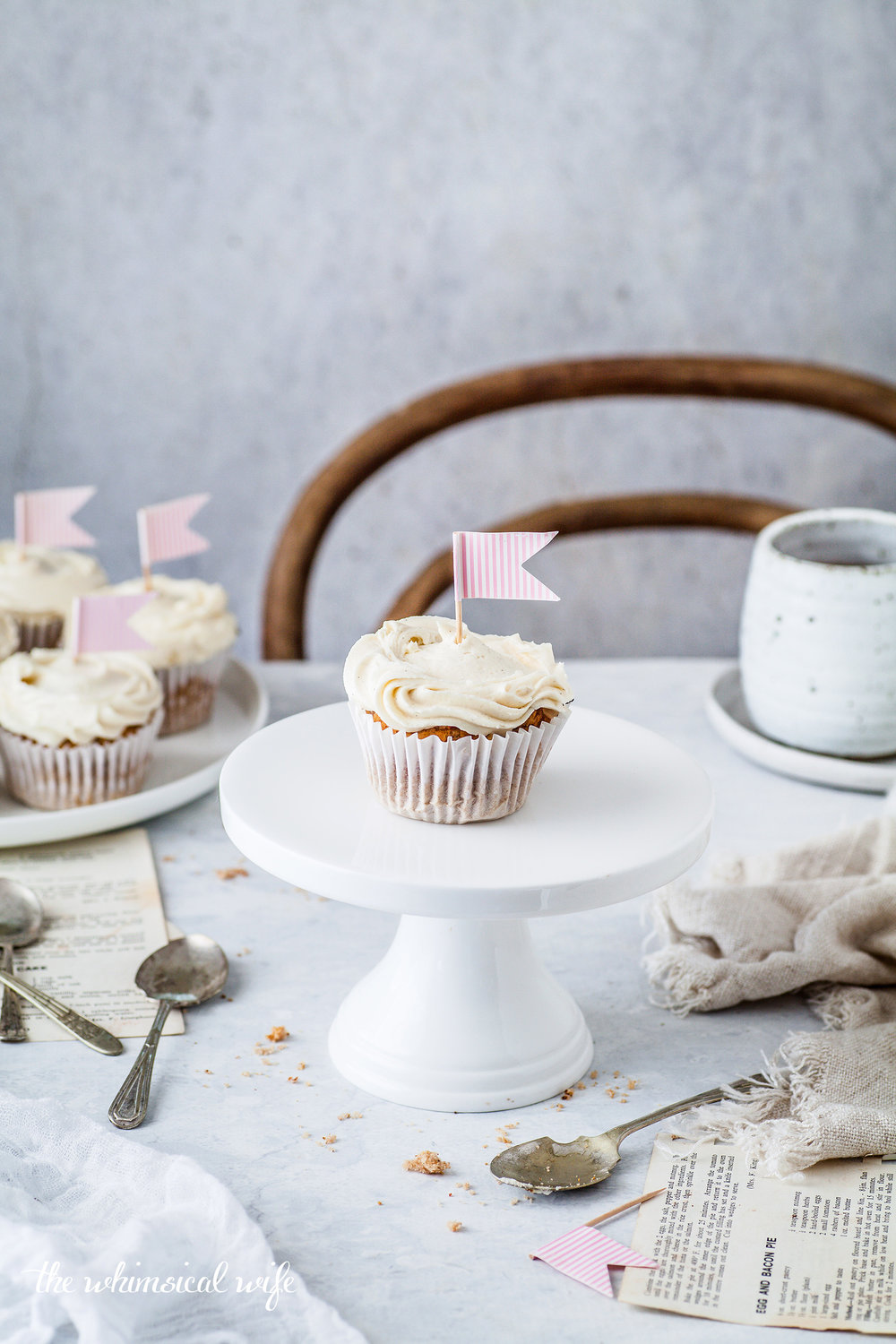 30 Cakes In 30 Days | 7. Chai Cupcakes With Honey Buttercream {GF, DF, Vegan & Nut Free} | The Whimsical Wife